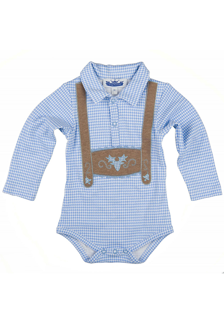 Babybody Oktoberfest langarm blau