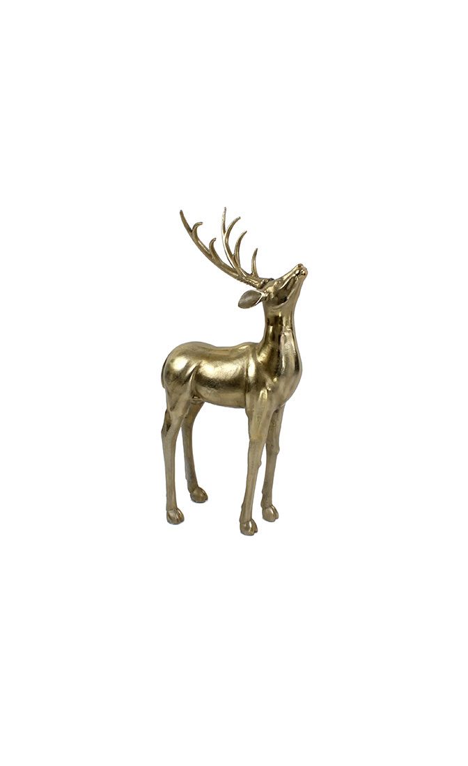 Grosser eleganter goldener Hirsch 90cm Grosser eleganter goldener Hirsch 90cm