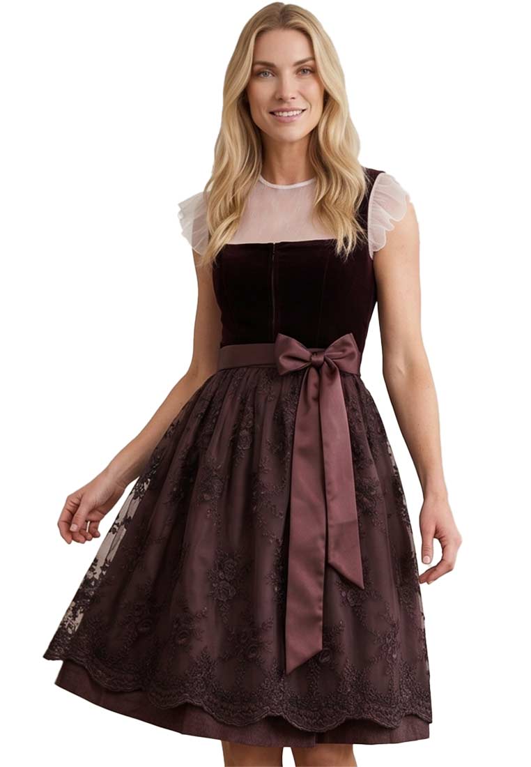 Dirndl Tanya bordeaux 60 cm