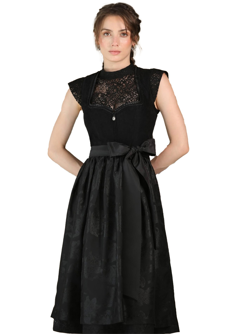 Dirndl Bergweiss Sari schwarz 70cm