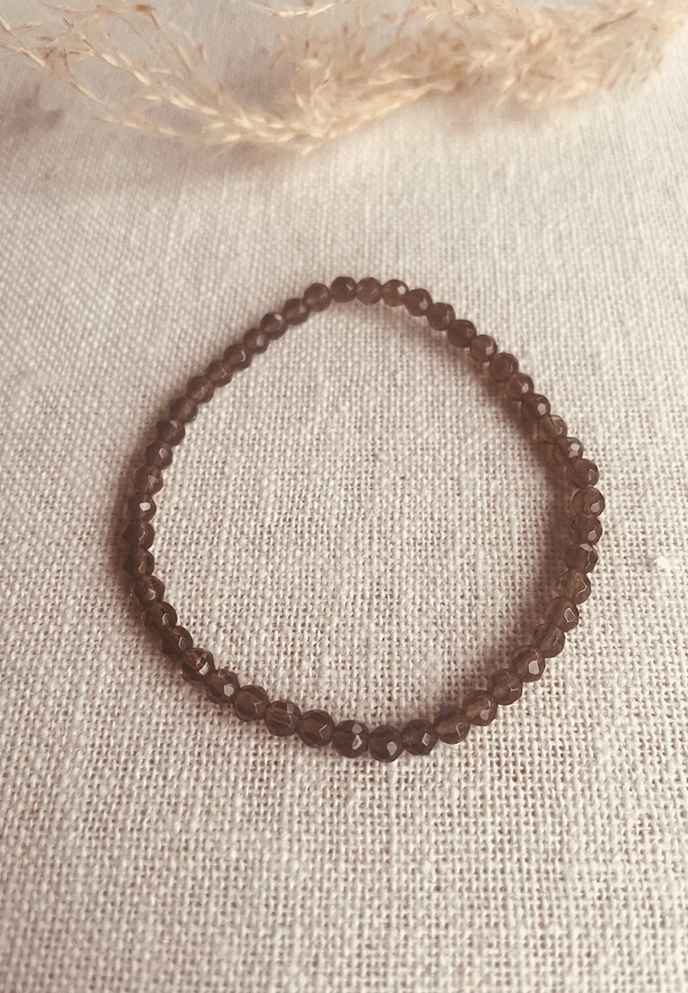 Elastikarmband Rauchquarz 4mm Elastikarmband Rauchquarz 4mm