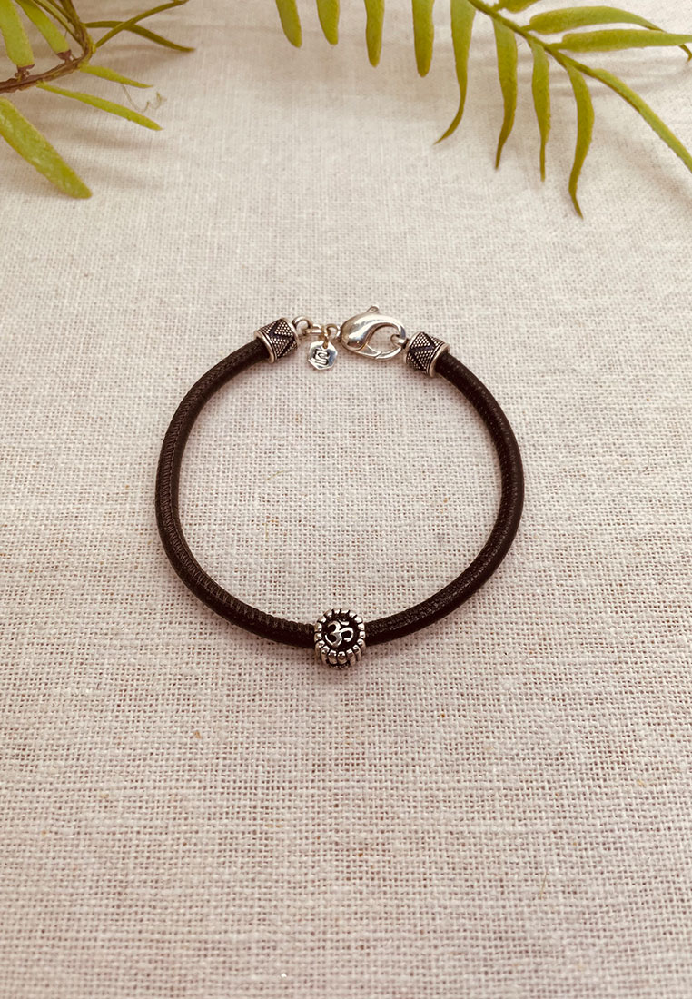 Nappaleder Herrenarmband Da Shanti dunkelbraun Nappaleder Herrenarmband Da Shanti dunkelbraun