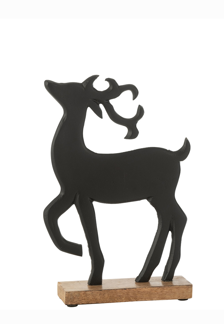 Alu Rentier Rudi auf Sockel gross 26.5cm Alu Rentier Rudi auf Sockel gross 26.5cm