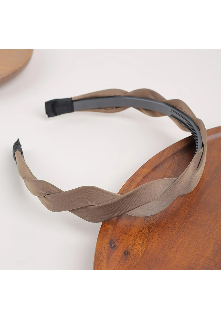 Satin Haarreif taupe Satin Haarreif taupe