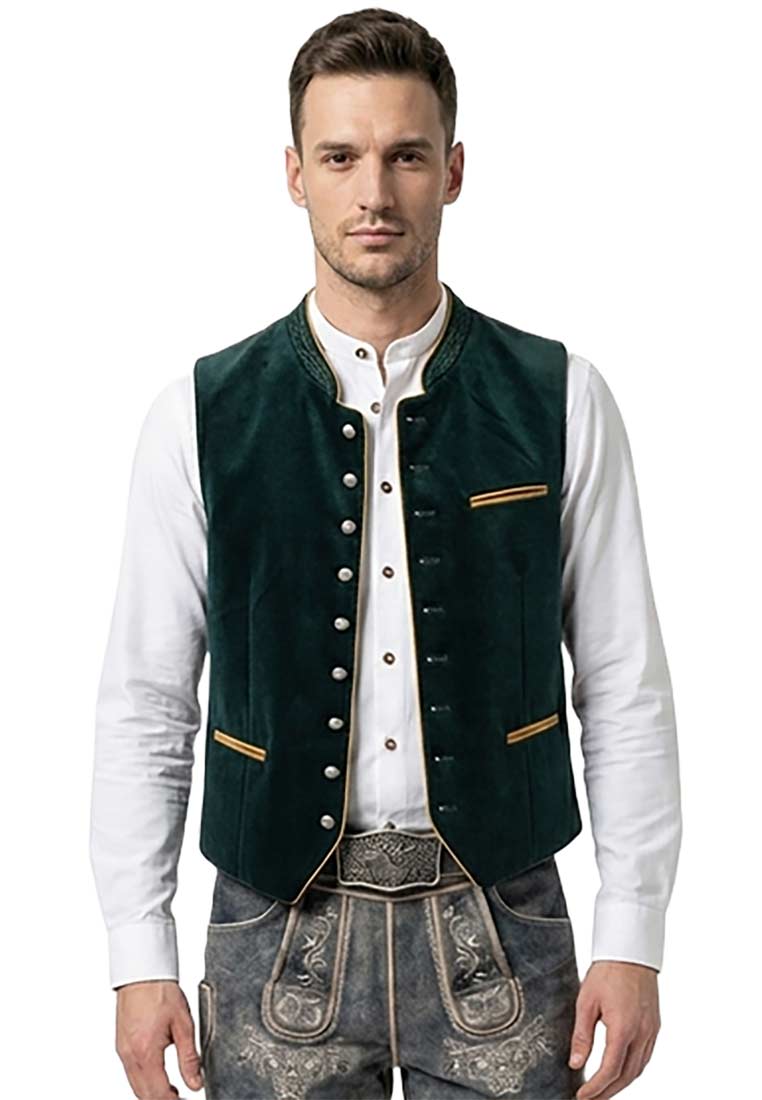 Trachtenweste Zwiesel tannengrün