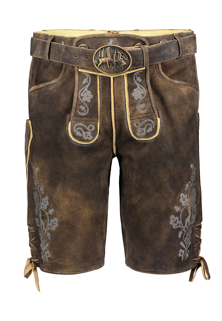 Lederhose Almsach Lars dunkelbraun