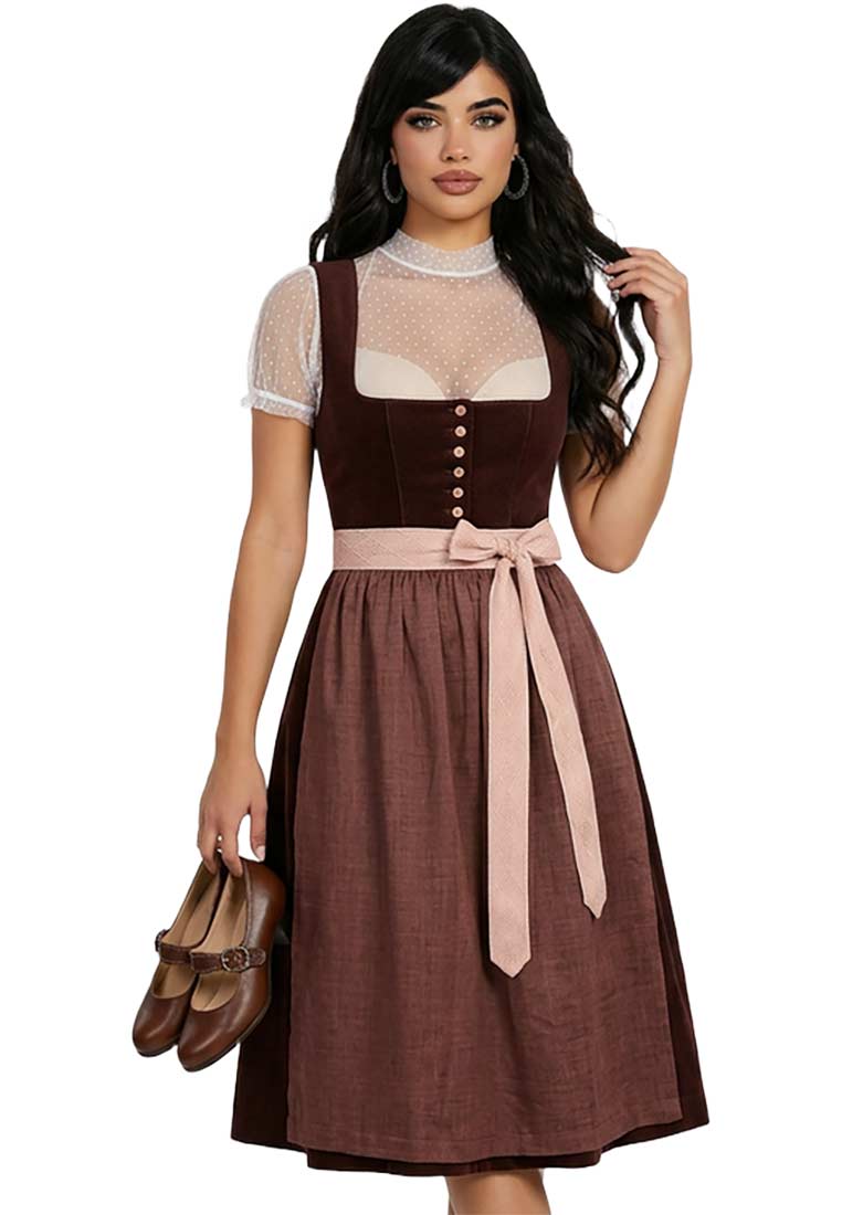 Dirndl Thessara schokotraube 75cm