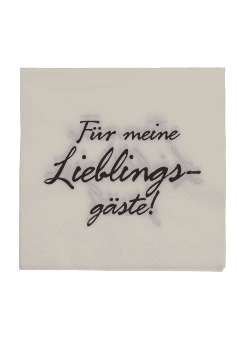 Servietten Für meine Lieblingsgäste Servietten Für meine Lieblingsgäste