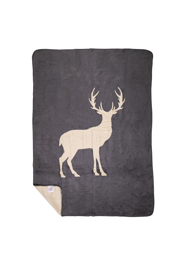Plaid stehender Hirsch 130x180cm Plaid stehender Hirsch 130x180cm