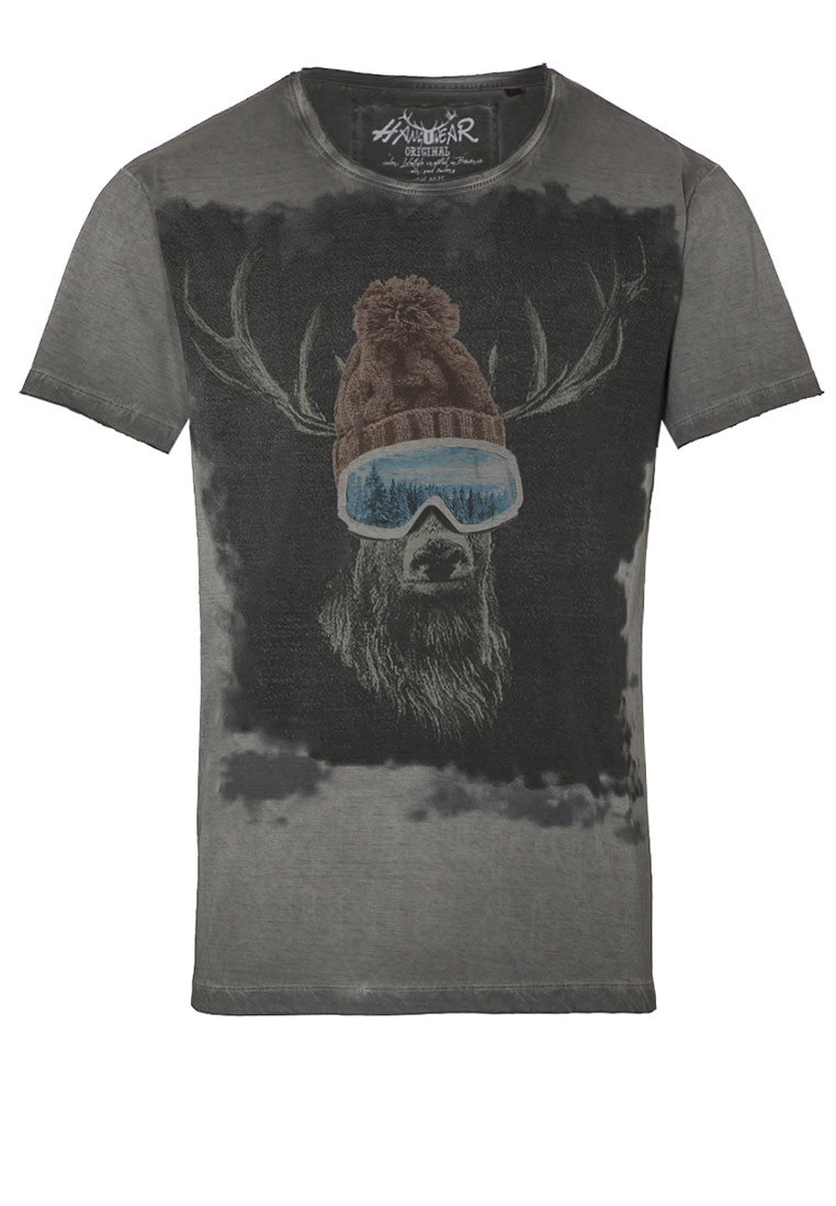 Herrenshirt Ski Hirsch