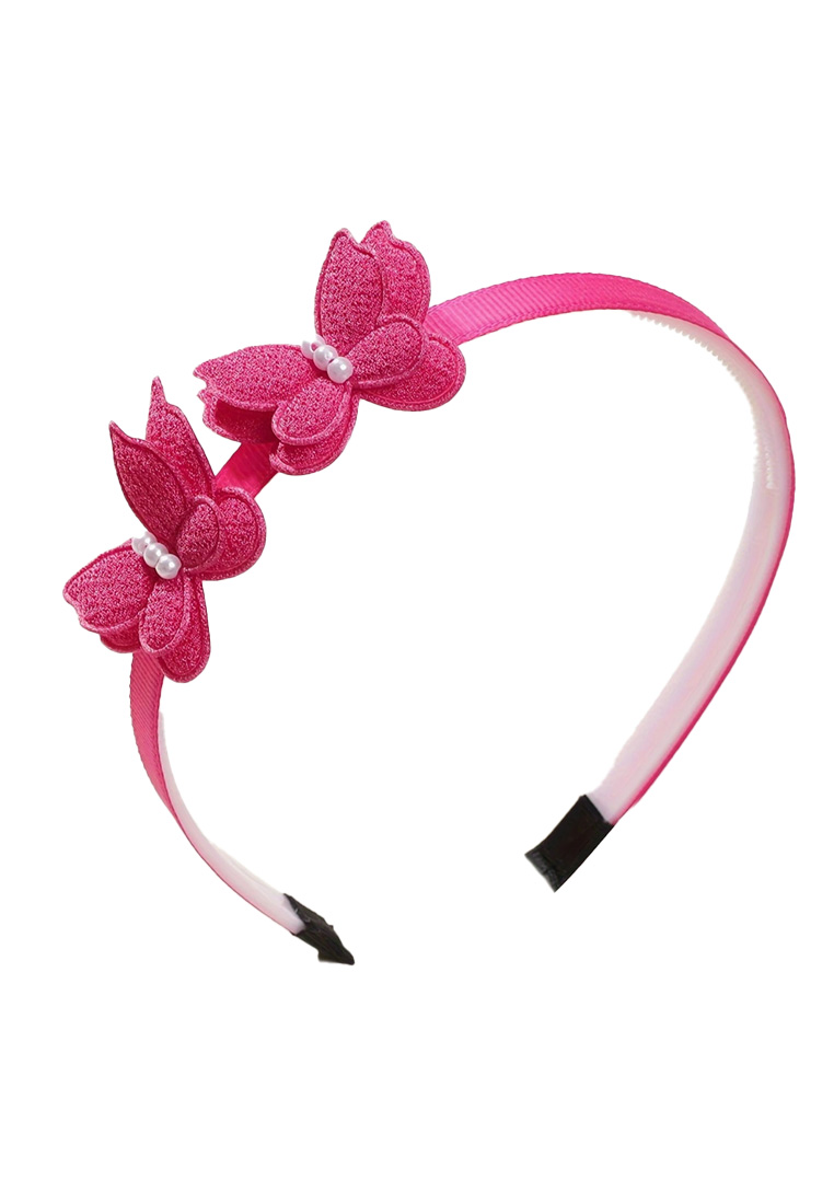 Kinder Schmetterlingshaarreif pink