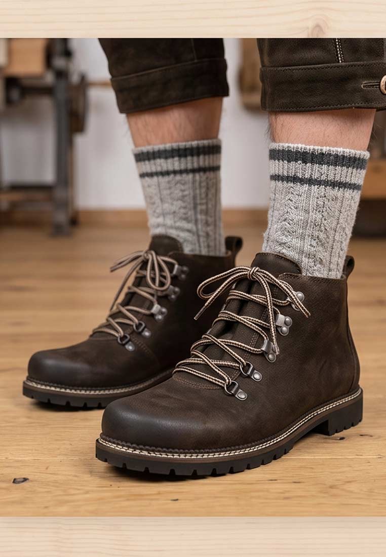 Trachtenboots Jake dunkelbraun