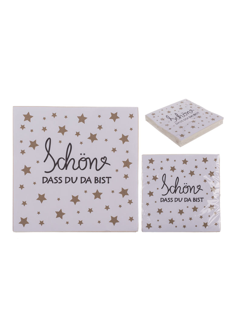 Papier-Servietten Schön,dass Du da bist Papier-Servietten Schön,dass Du da bist