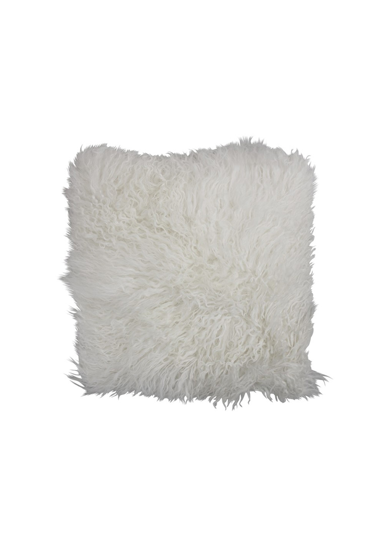 Kissen Schaf lockiges Haar weiss 40x40