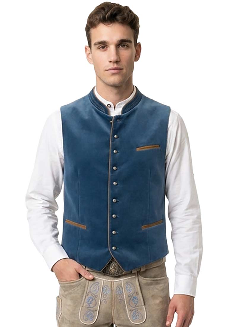 Trachtenweste Ricardo rauchblau