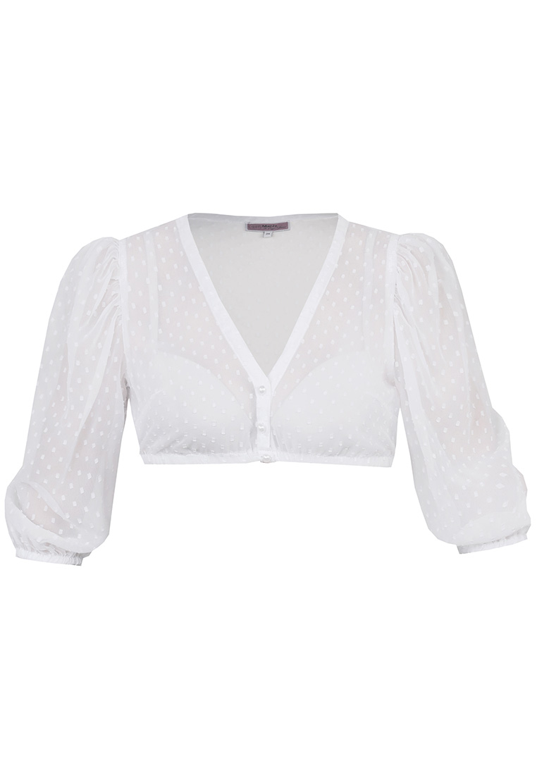 Dirndlbluse Ahorntal weiss