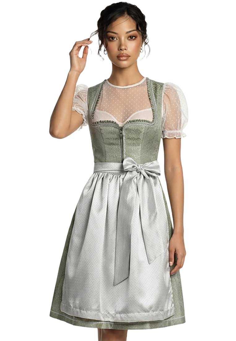 Dirndl Eluisa moosgrün