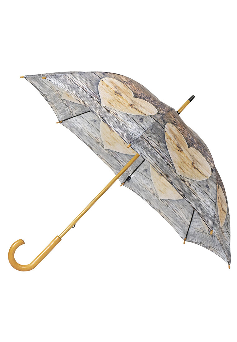 Regenschirm Holz Herz 105 cm