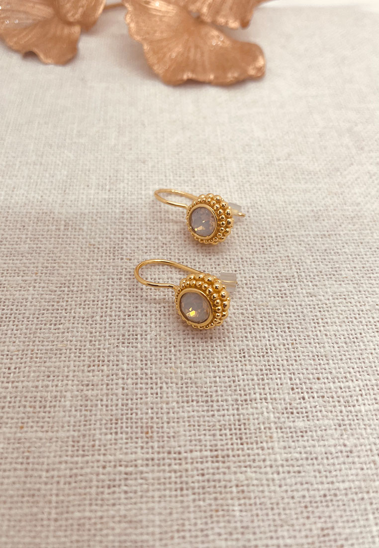 Ohrhänger Sheila gold mit Swarovski crystal