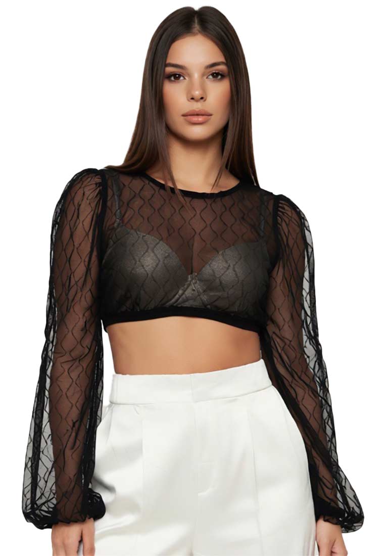 Dirndlbluse Ivana Sarah schwarz