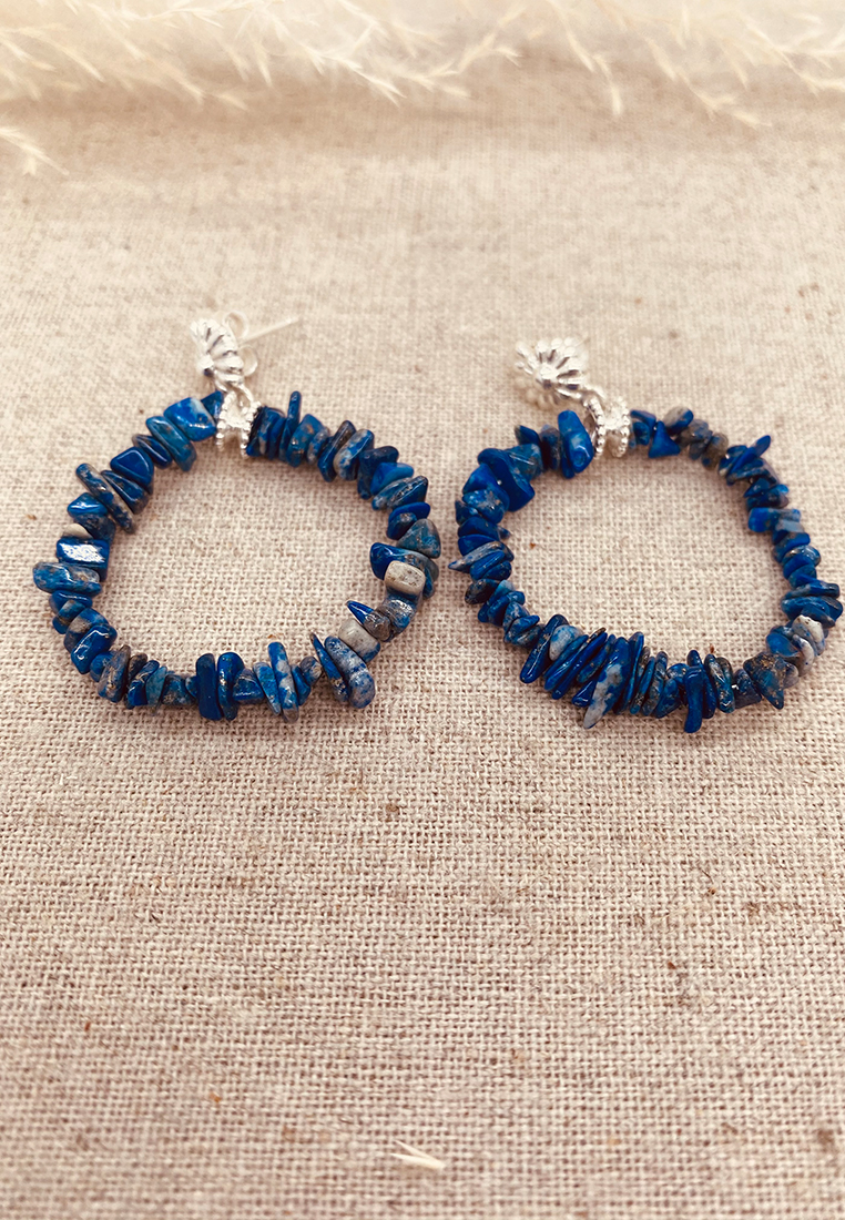 Ohrring Amina Silber mit Lapislazuli Ohrring Amina Silber mit Lapislazuli