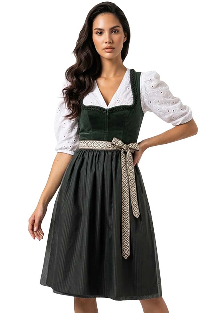 Dirndl Reichenfels dunkelgrün 65 cm