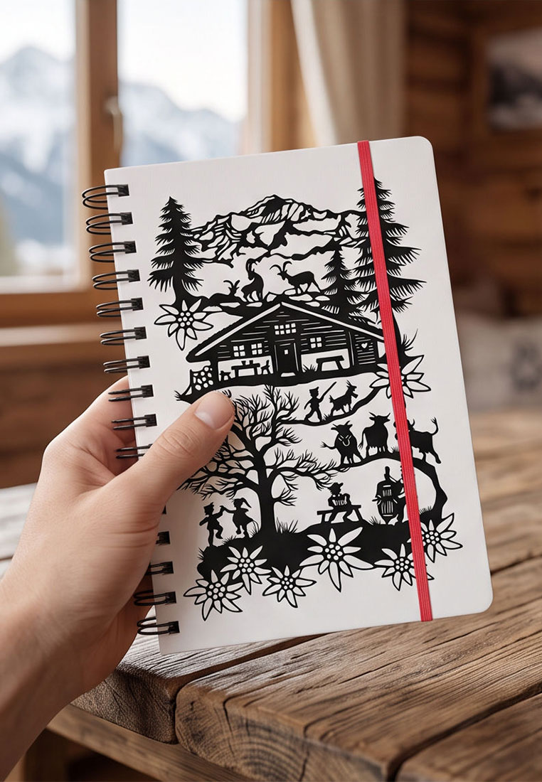 TRENDFORM Ringbuch A5 SWISS TRADITION Scherenschnitt