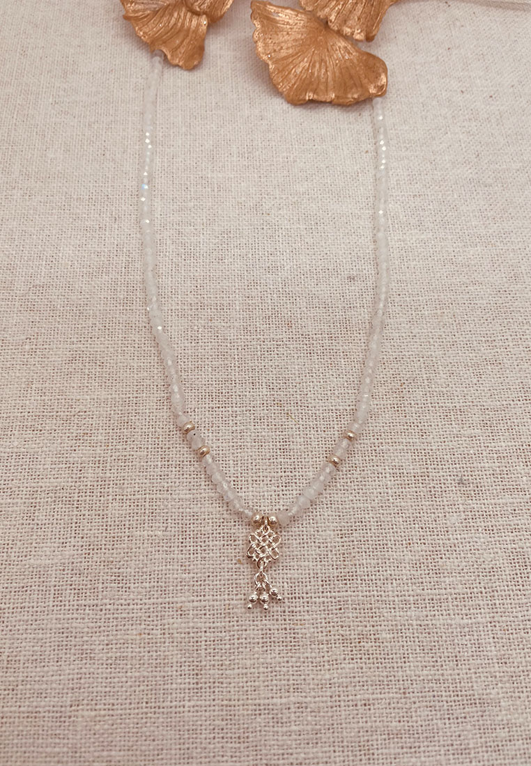 Halskette Regenbogenmondstein Mona Halskette Regenbogenmondstein Mona