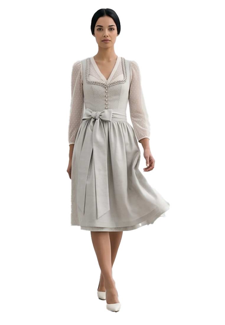 Hochzeitsdirndl Teresa beige 70cm