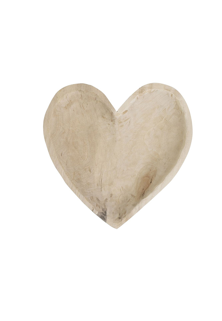 Holzschale in Herzform Mittel  Holzschale in Herzform Mittel
