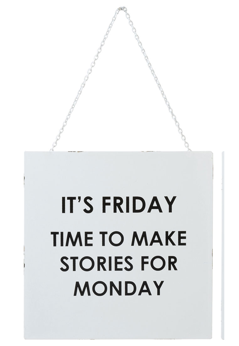 Metallschild FRIDAY Metallschild FRIDAY