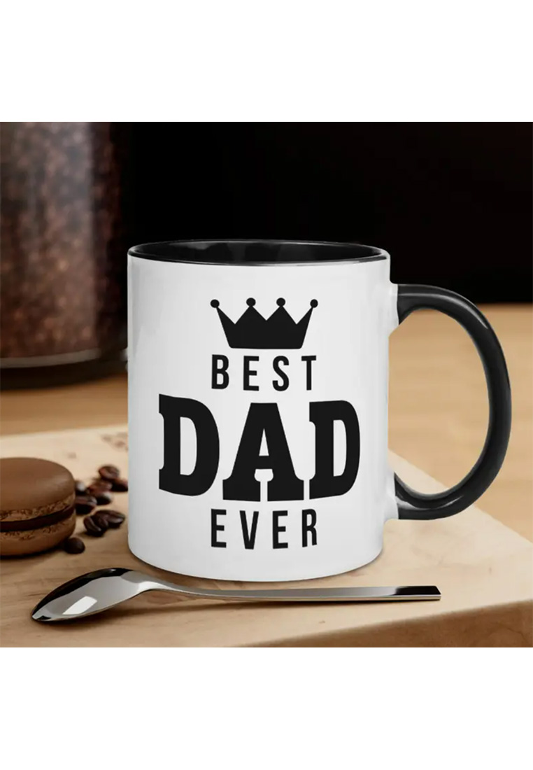 Tasse Best Dad ever weiss