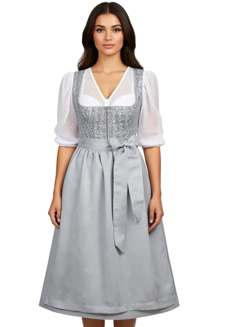 Dirndl Kollnburg lichtgrau 65cm