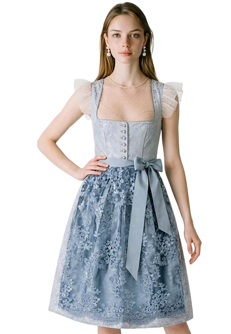 Dirndl Sidonia rauchblau