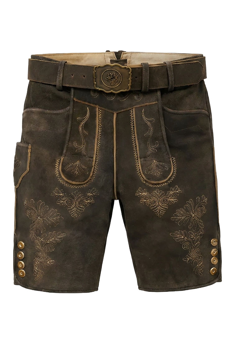 Lederhose Tom  dunkelbraun