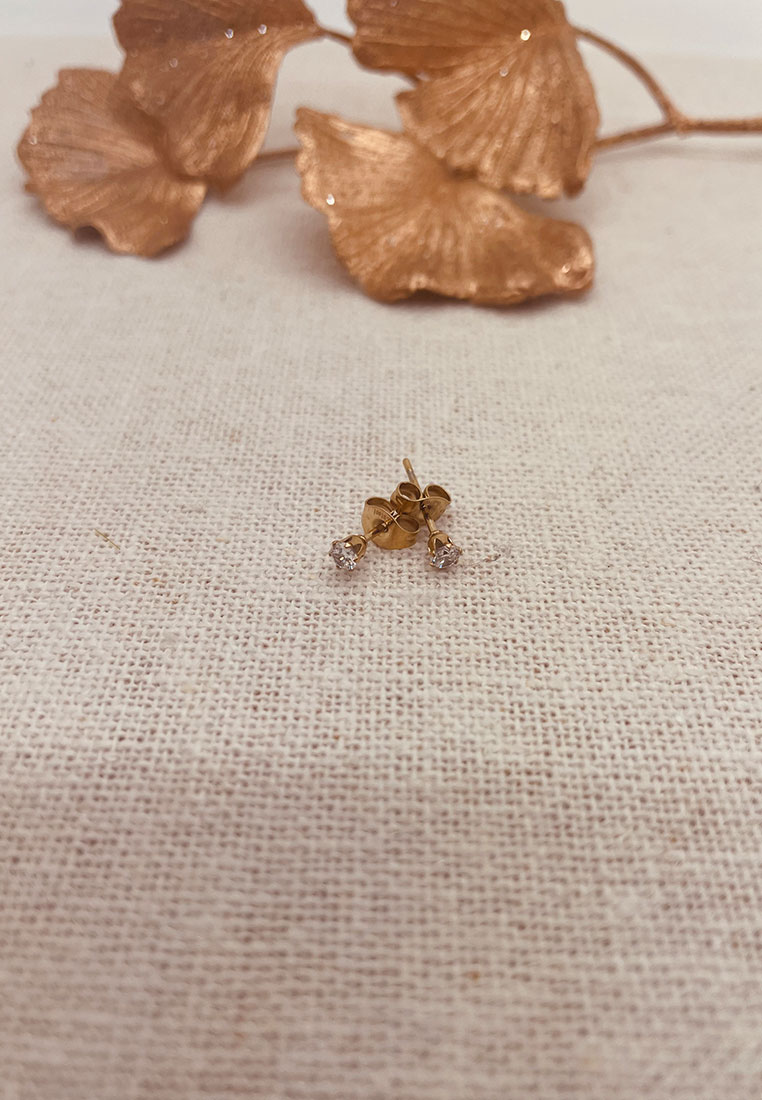 Ohrstecker Kristallkrone gold Ohrstecker Kristallkrone gold