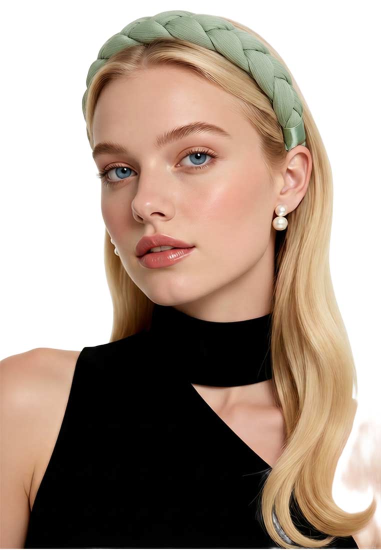 Zopfhaarreif mint breit