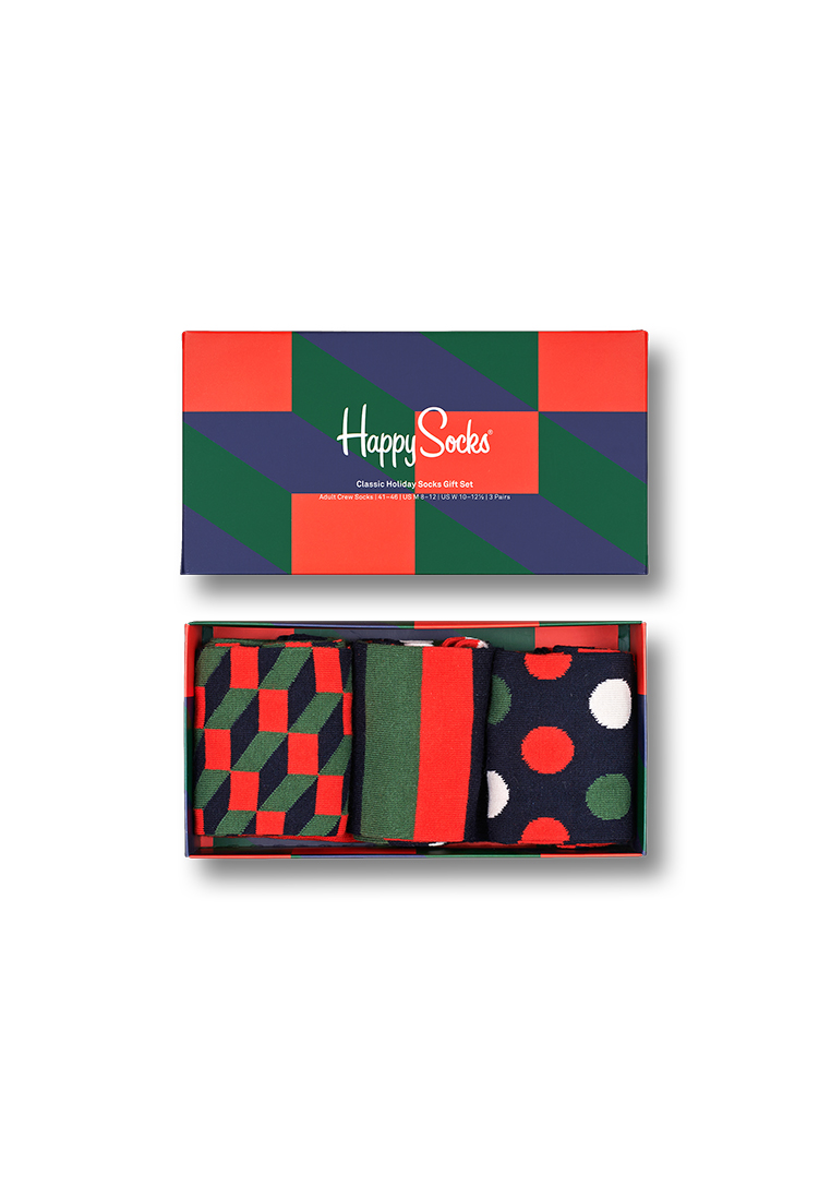 3-Pack Classic Holiday Socks Gift Box Man