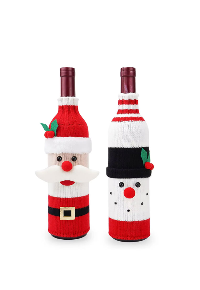 Gestrickte Wein Geschenkverpackung