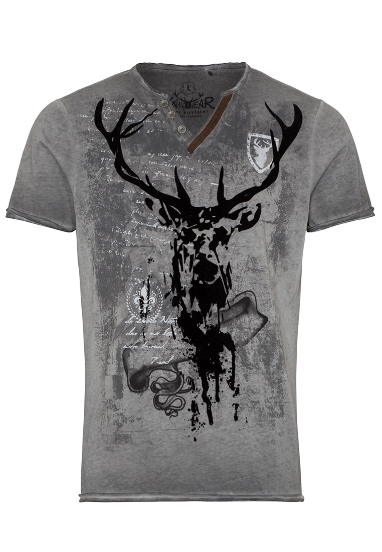 Trachtenshirt Elvis grau