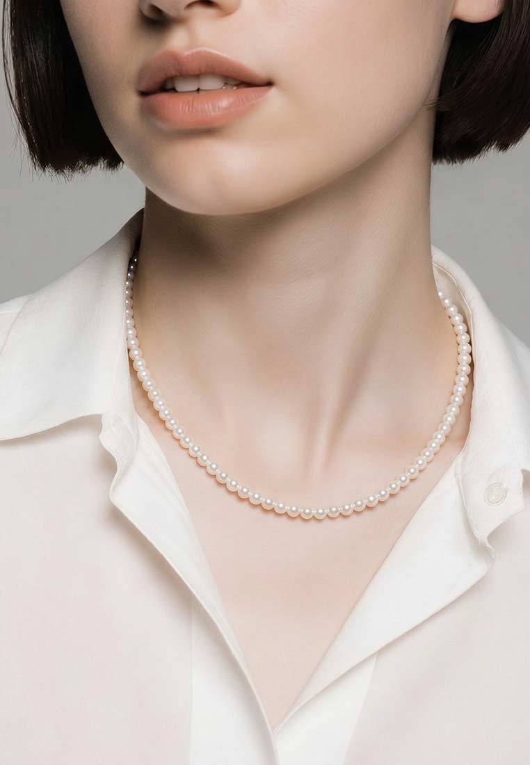 Trachtenkette Perla weiss