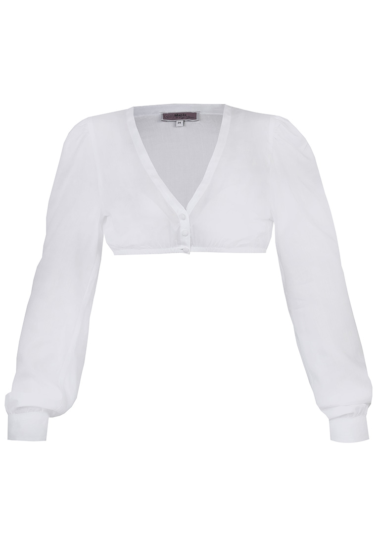 Dirndlbluse Thurnau langarm off white