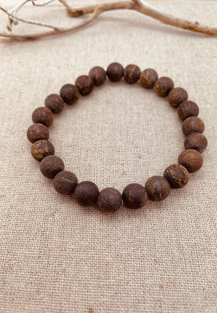 Herrenarmband Bronzit matt