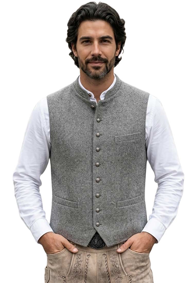 Trachtenweste Devito granit