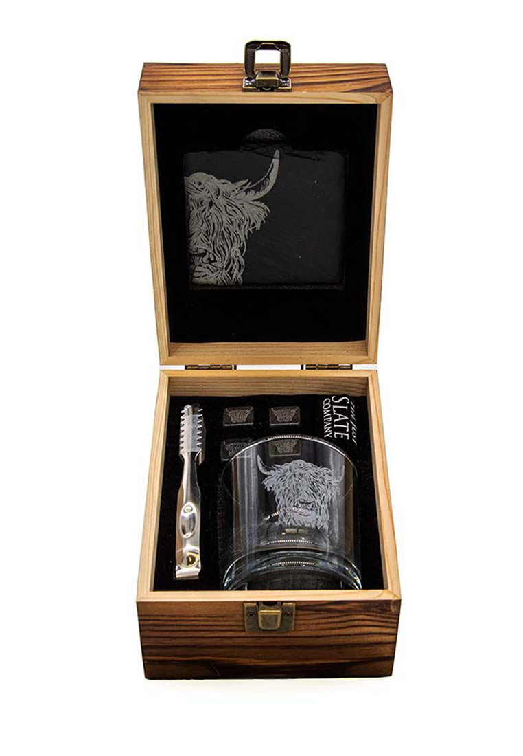 Geschenkbox Hochlandrind Drinks Set