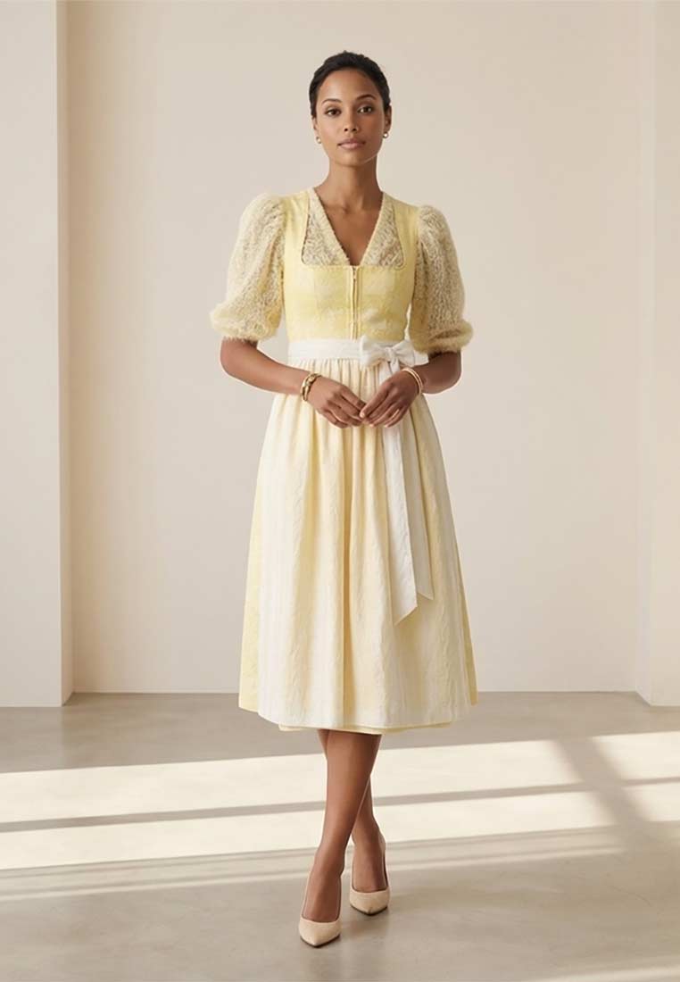 Dirndl Zarienne gelb 75 cm