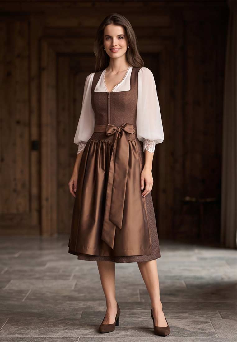 Tamaris Pumps Ava in Dunkelbraun: Elegante Pumps mit Absatz, eine stilvolle Ergänzung für Ihr Outfit, vordere Ansicht.