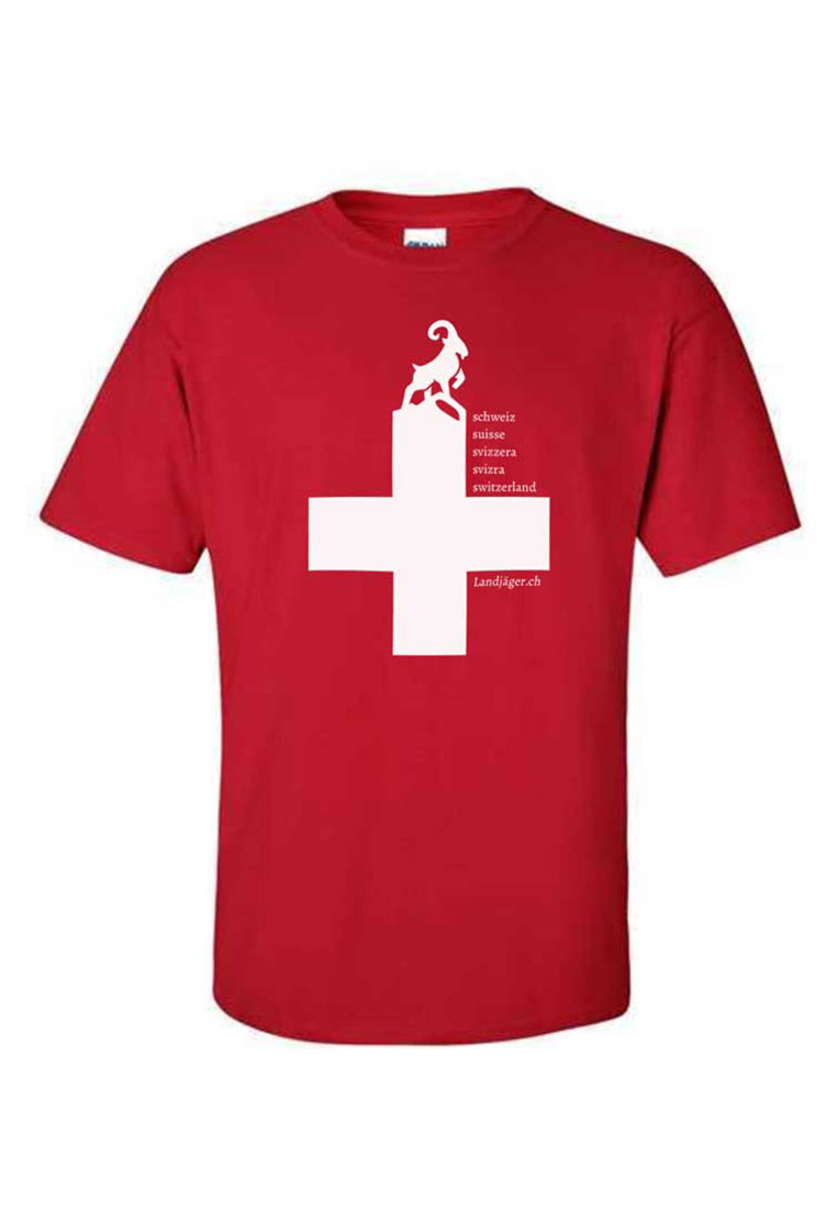 T-Shirt Schweizerkreuz Landjäger