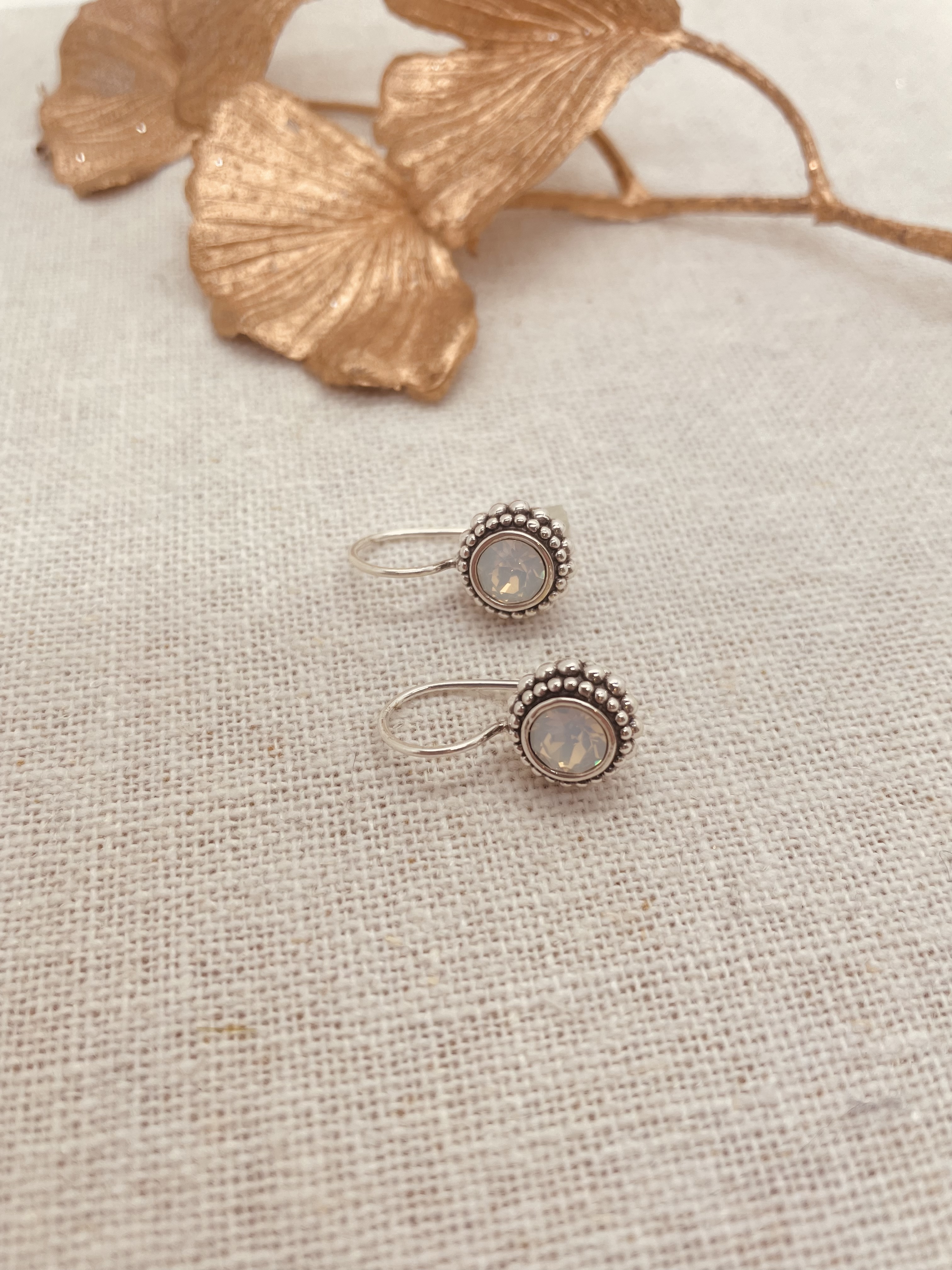 Ohrhänger Sheila silber mit Swarovski opal 