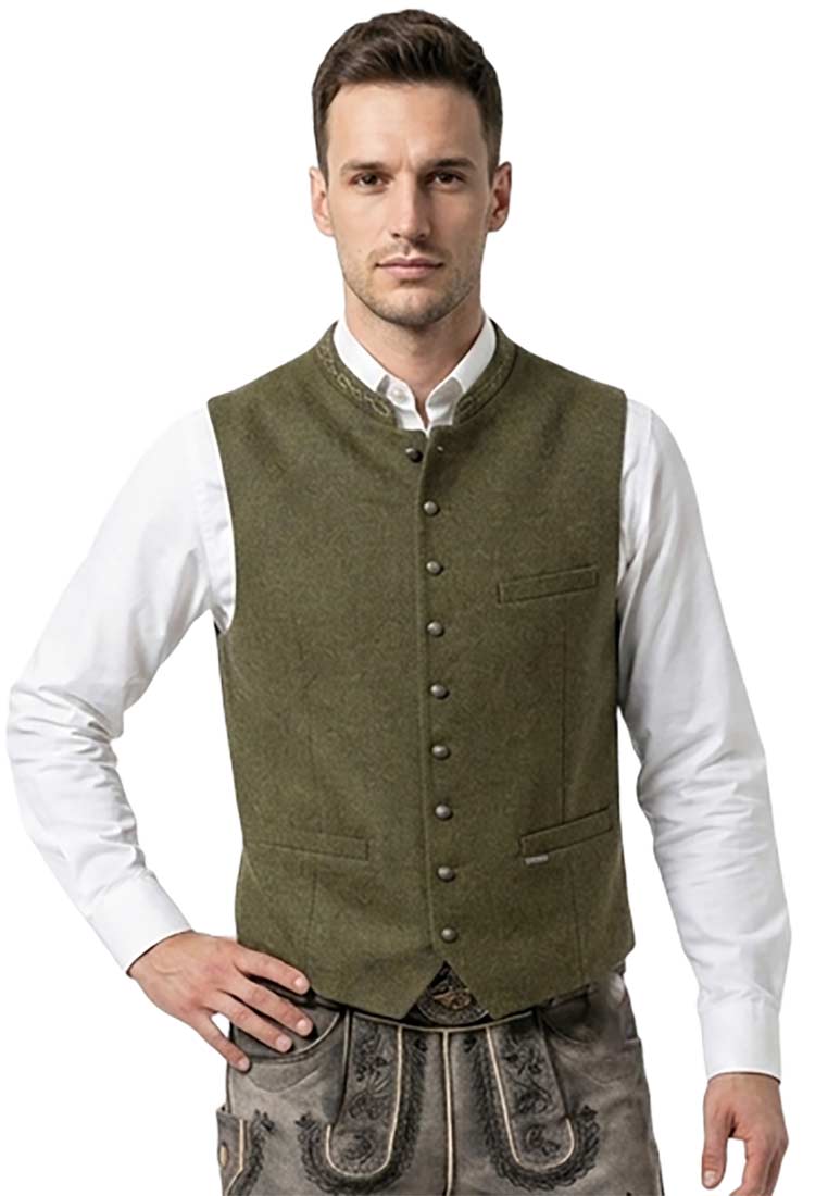 Trachtenweste Devito lorbeer